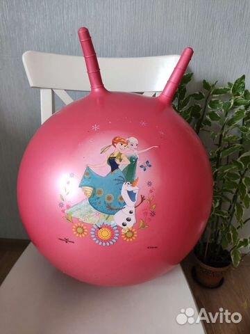 Мяч попрыгун для детей с рожками