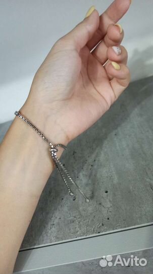 Серебряный браслет универсальный размер