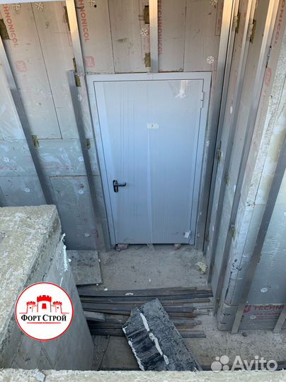 Дверь двухстворчатая противопожарная 1300*2100