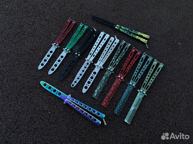 Нож бабочка расчесска