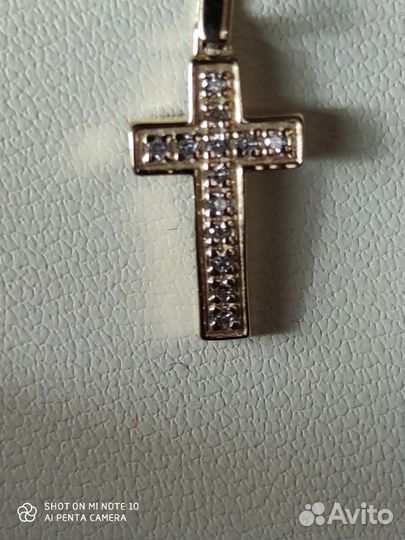 Крест с бриллиантами