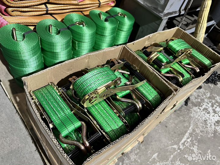 Ремень стяжной длинная часть с крюком