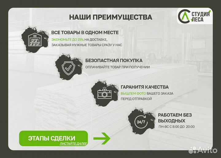 Доска обрезная 25х150х6000