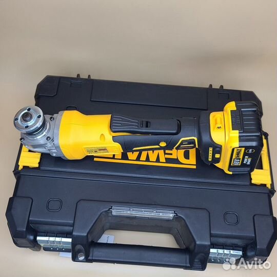 Аккумуляторная ушм Dewalt 24 В, 125 мм, 2 АКБ