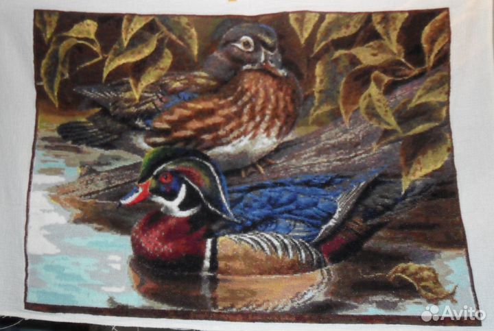 Утки-Вышитая картина