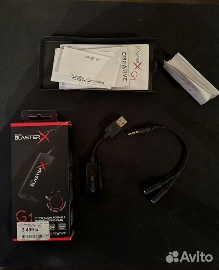 Внешняя звуковая карта Creative Sound BlasterX G1