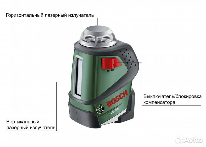 Лазерный нивелир Bosch PLL 360