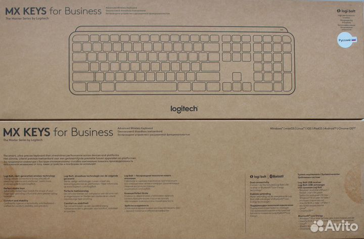 Клавиатура Logitech MX Keys Business(RUS,рст) New