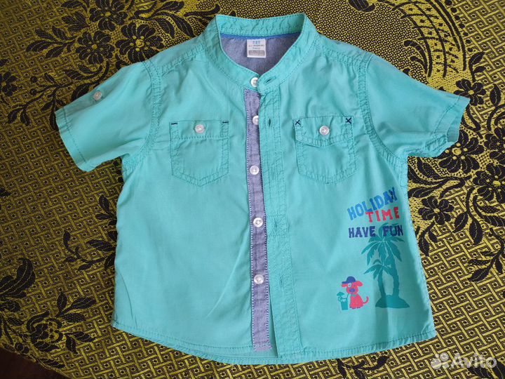 Рубашки 9-12 мес