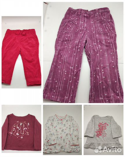 Фирменные вещи пакетом для девочки 80-86 см