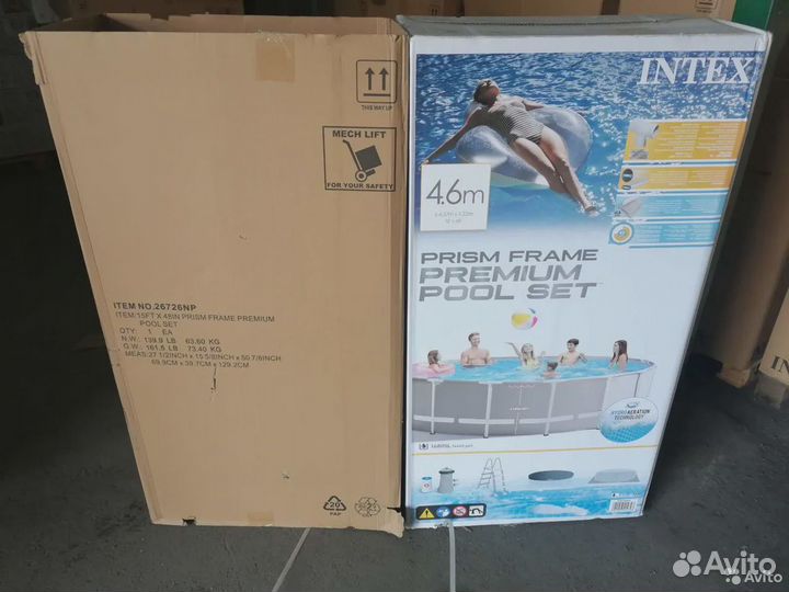 Каркасный бассейн intex 26726 457х122 см