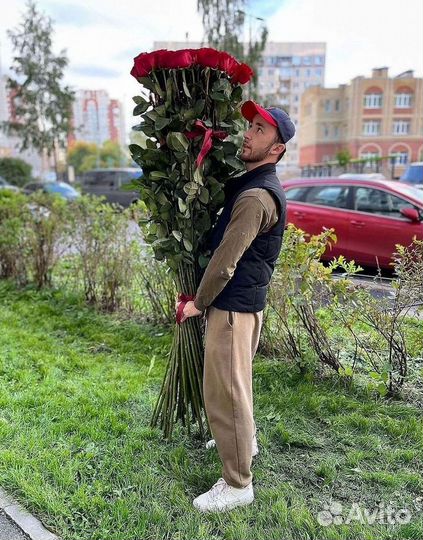 Высокие розы Букеты с доставкой