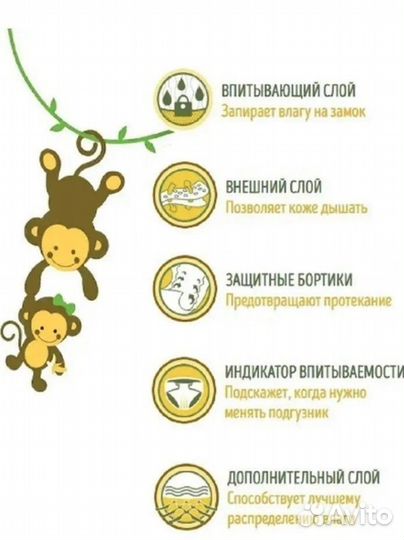 Подгузники twins М