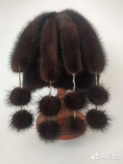Шапка норковая женская