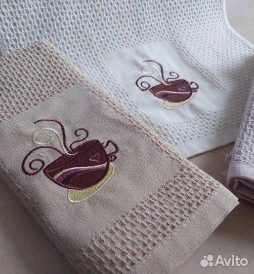 Вафельные кухонные полотенца 100 хлопок