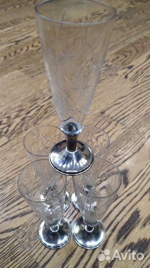 Рюмки и стопки хрустальные СССР