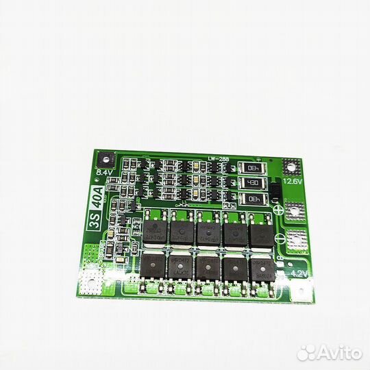 Плата балансировки BMS Li-ion 12В (3S) 40А
