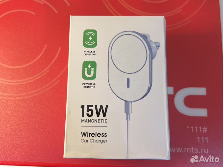 Автодержатель с беспроводной зарядкой