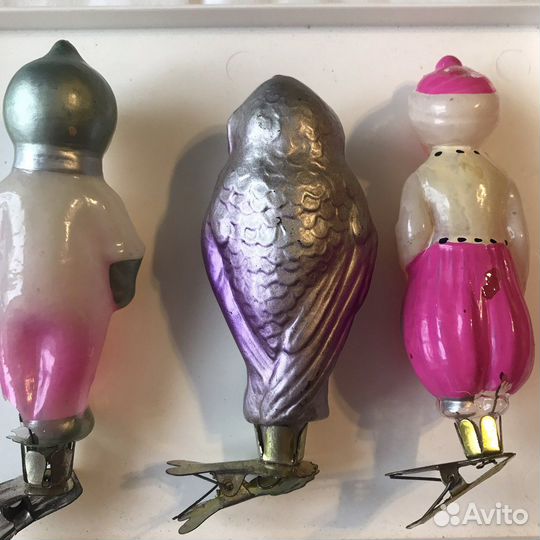 Новогодние игрушки СССР на прищепке