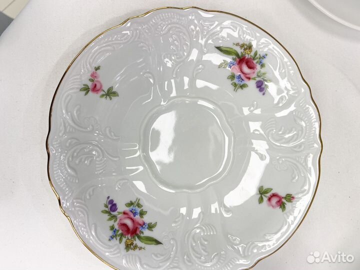 Блюдце 15,5 см (1 шт) Мейсенский букет, Чехия