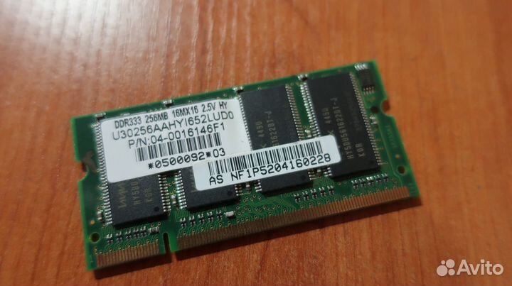 Оперативная память для ноутбуков Sodimm DDR 1.5G