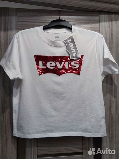 Футболка Levis оригинал (на xs-s-m) хлопковая
