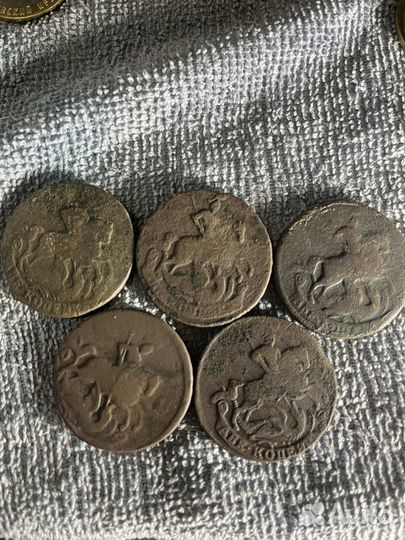 2 копейки 1757, 1758 Елизавета