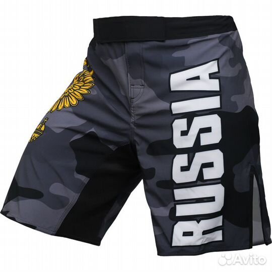 Шорты мма Alfa Brend Camo черные (XL)