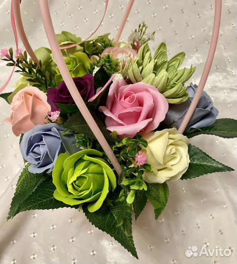 Букет из мыльных цветов