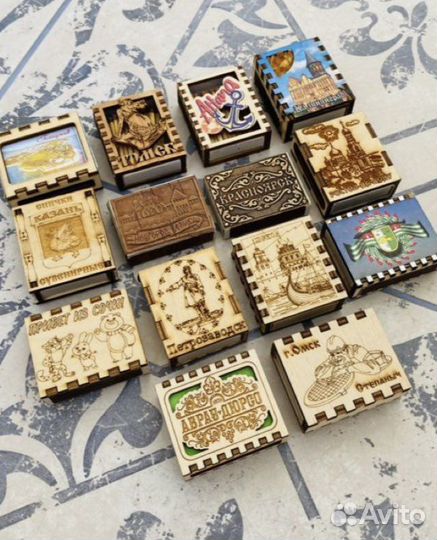 Спички с наименованием городов