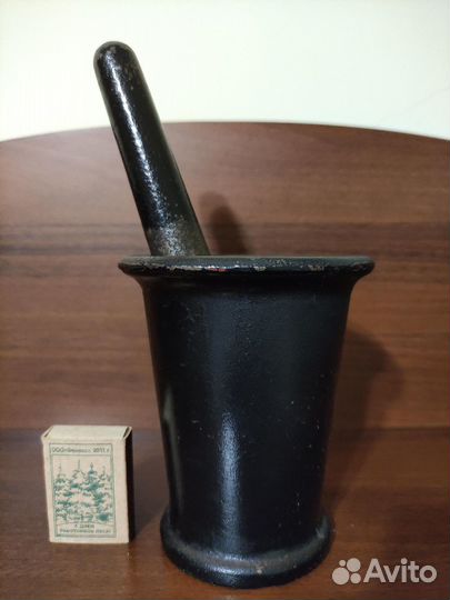 Ступка с пестиком чугунная, СССР