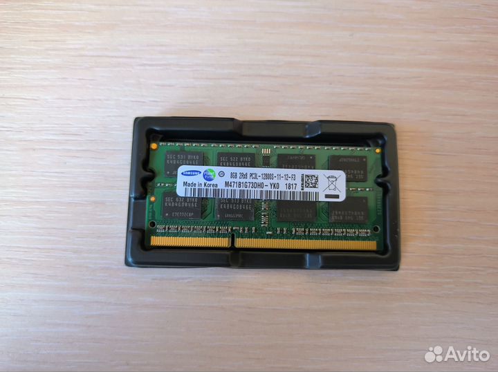 8gb ddr3l нов.оперативная память 1600Mhz