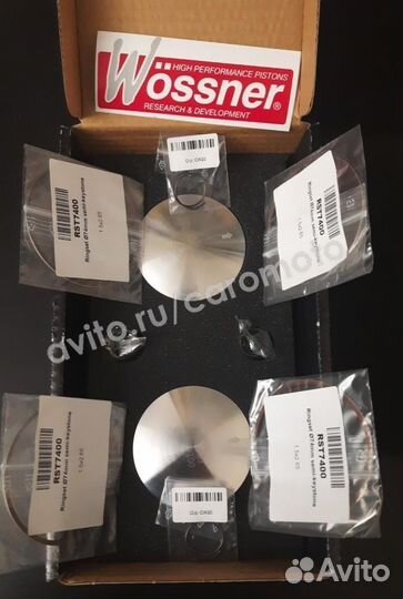 Поршень 2 шт 73.88 мм (+1.00) Wossner K7058D100-2