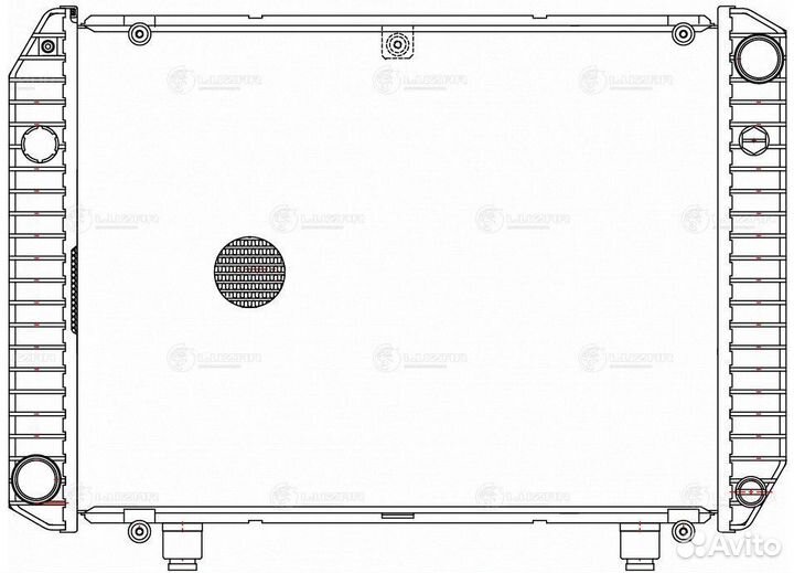 Радиатор газ-2217,33021 алюминиевый 2-х рядный