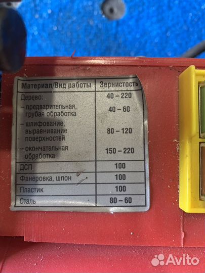 Шлифовочная машинка зубр