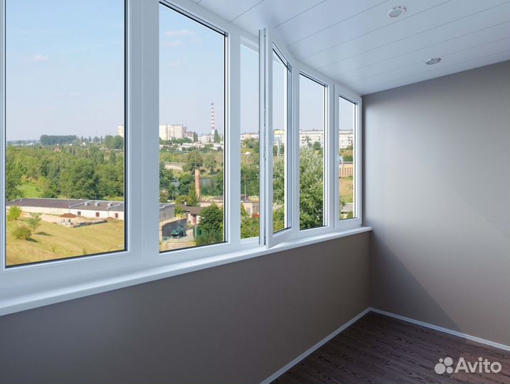 Окна на балкон распашное