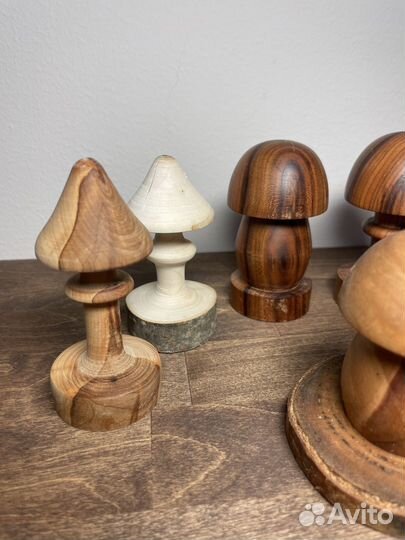Грибочки из дерева