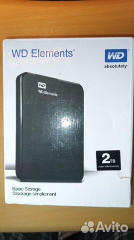 Внешний жесткий диск WD Elements 2 TB wdbu6Y0020BB