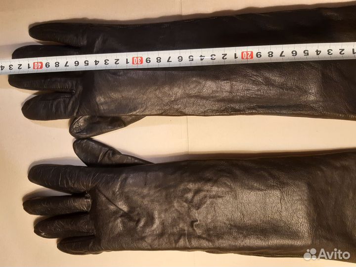 Перчатки натуральная кожа черные