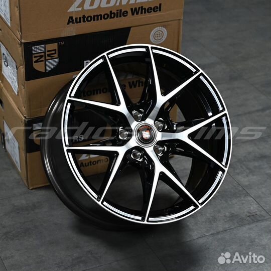 Zoomer ZR21072 18x8 5x114.3 Black Machine Face