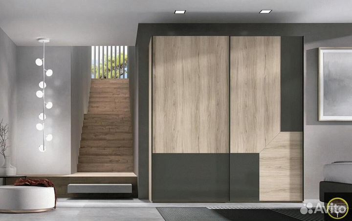 Шкаф pаздвижнoй мдф b-727