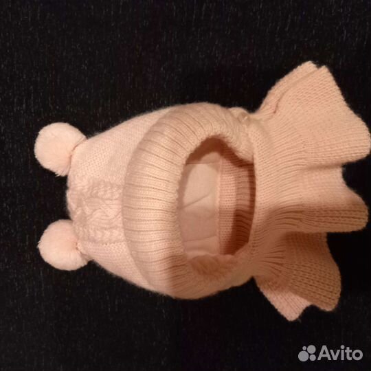 Шапочка для новорожденной девочки