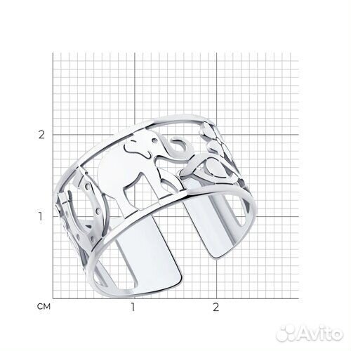 Кольцо Diamant из серебра, 94-110-01972-1, р.17