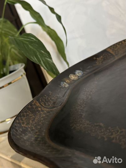 Поднос 50х44 см, ракетка хагоита. Япония