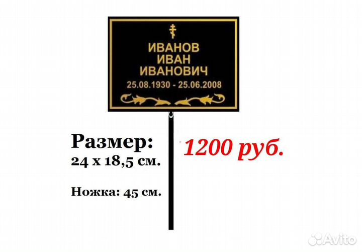 Ритуальные таблички, портреты, трафареты