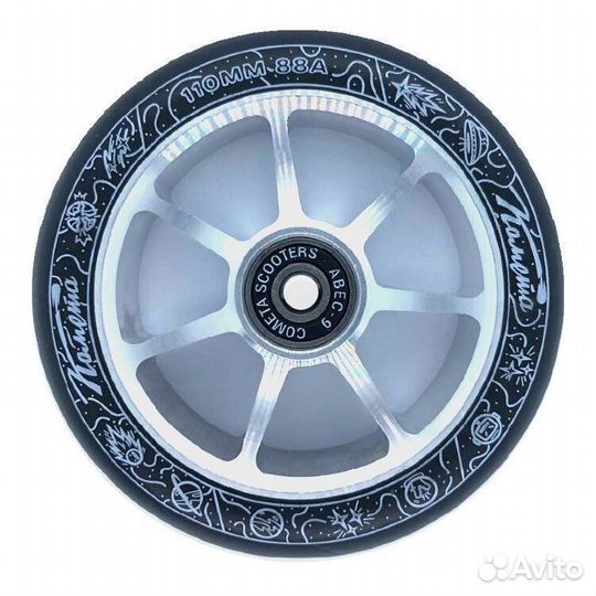 Колесо для самоката Комета Старт Черный/Серый