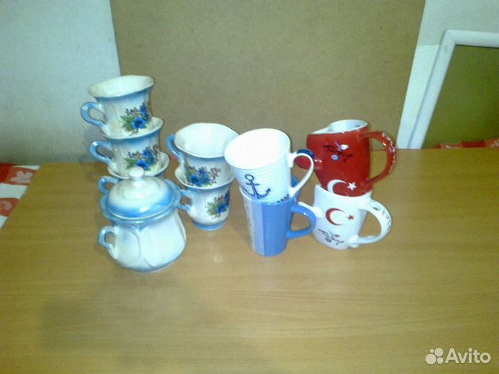 Кувшин Гжель,кружки, заварники