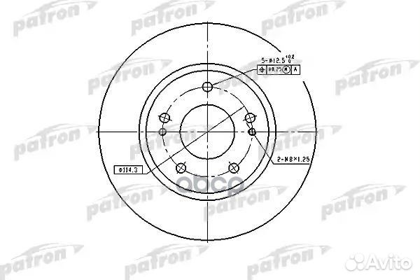 Диск тормозной передн. mitsubishi: Airtrek/Lanc