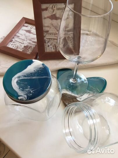 Подстаканники из эпоксидной смолы