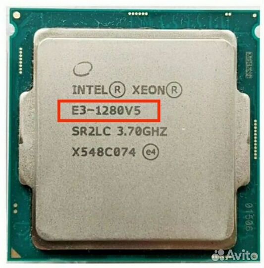 Xeon e3 1280 v5(аналог i7 7700)